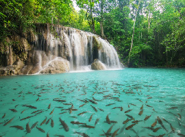 Cascades Parc Erawan Kanchanaburi Thailande