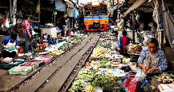 Marche Flottant Thailande Samut Songkram